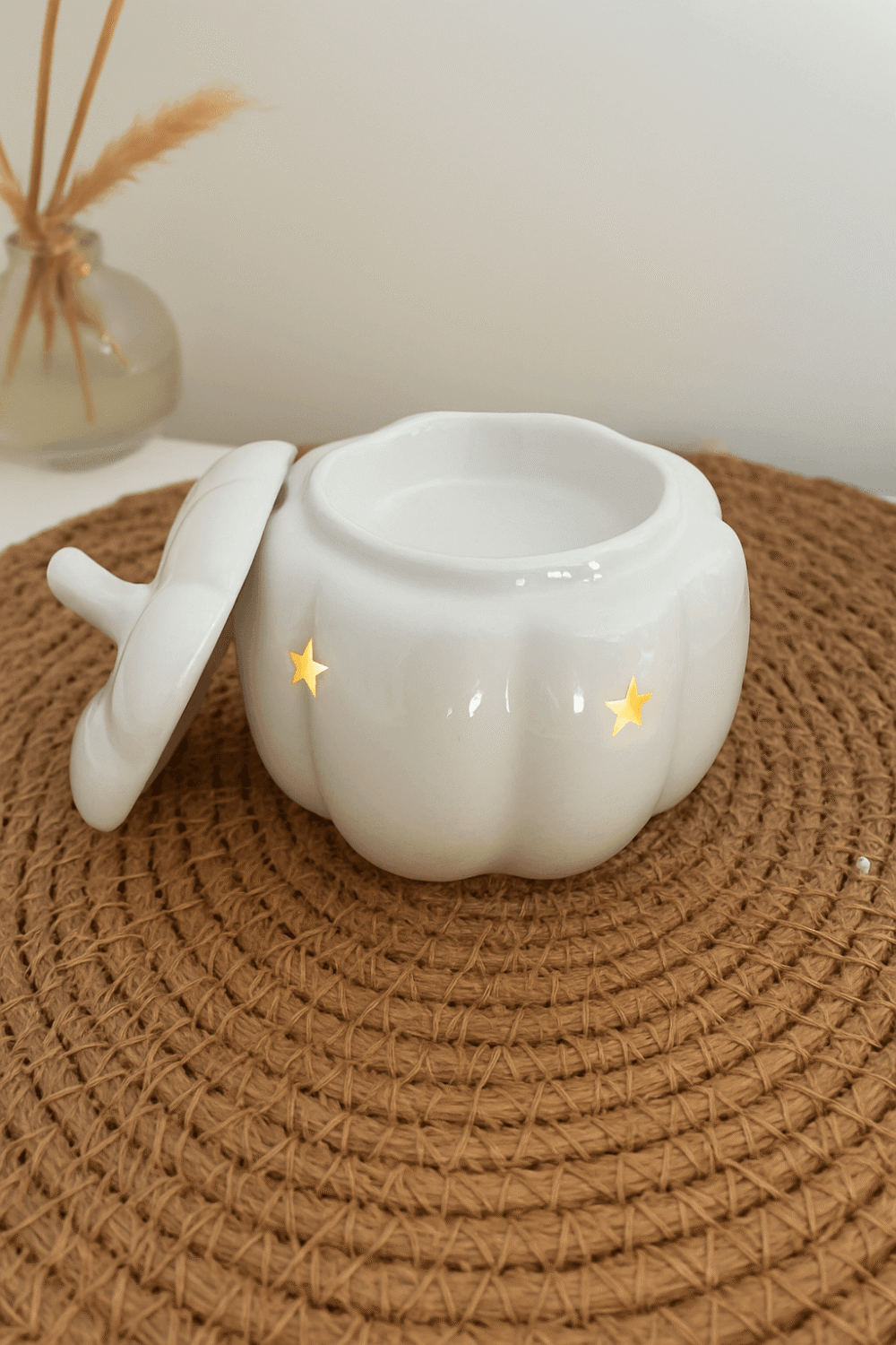 Brûle-parfum Automnal Citrouille Blanche - Collection Cocooning