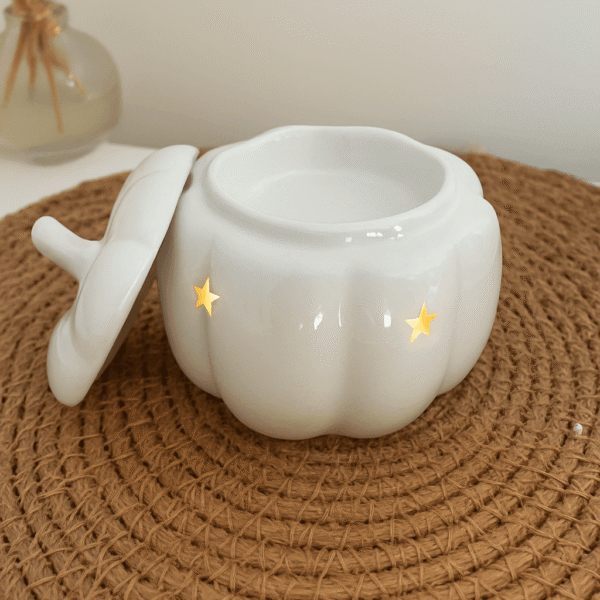 Brûle-parfum Automnal Citrouille Blanche - Collection Cocooning