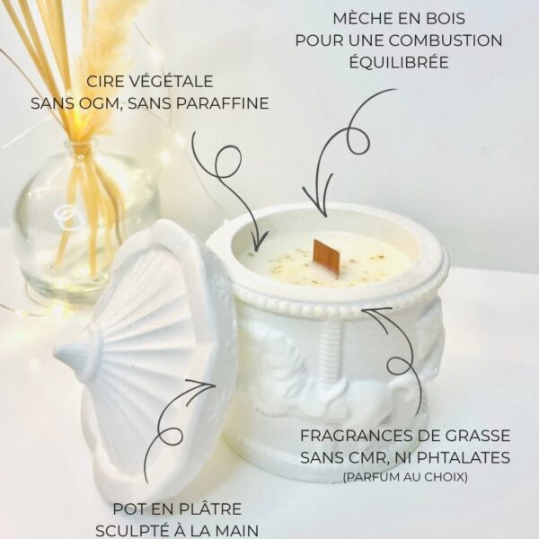 Bougie Parfumée Carrousel Enchanté - Fait Main - Niõ par N'importe où Bougie Parfumée Carrousel Enchanté | Parfum au choix