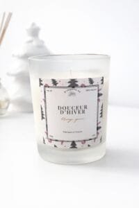 Douceur d’Hiver, bougie parfumée orange épicée,