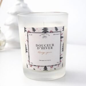 Douceur d’Hiver, bougie parfumée orange épicée,