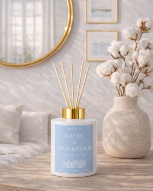 Diffuseur à bâtons Matin à Stokholm senteur Fleur de coton