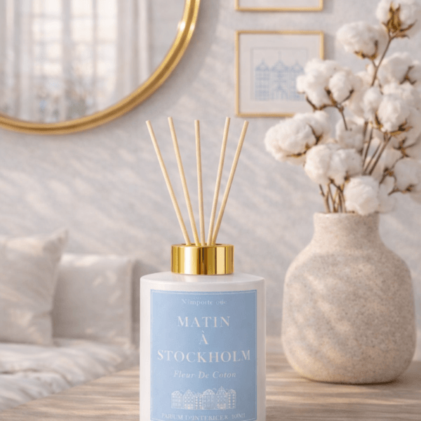 Diffuseur à bâtons Matin à Stokholm senteur Fleur de coton