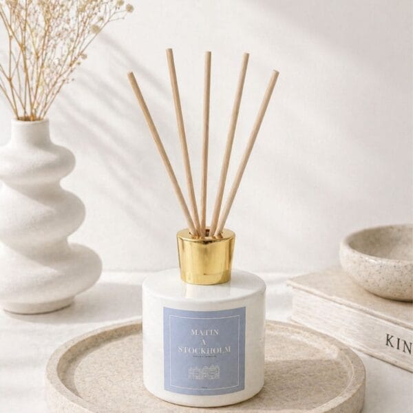 Diffuseur de parfum à bâtonnets Fleur de Coton- Matin à Stockholm - Niõ