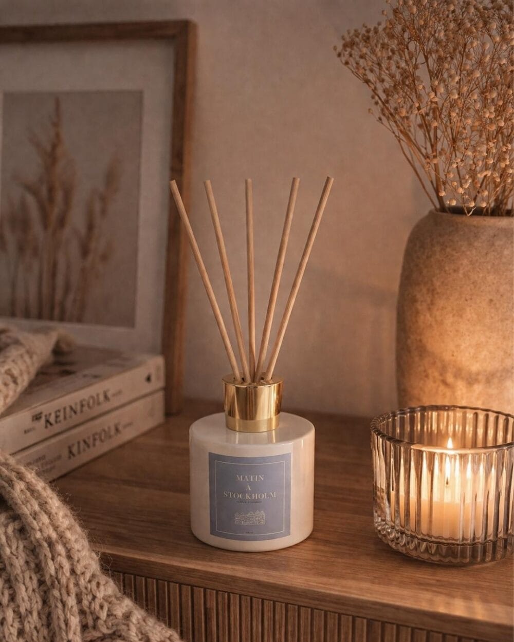 Diffuseur de parfum à bâtonnets un Matin à Stockholm - Fleur de Coton