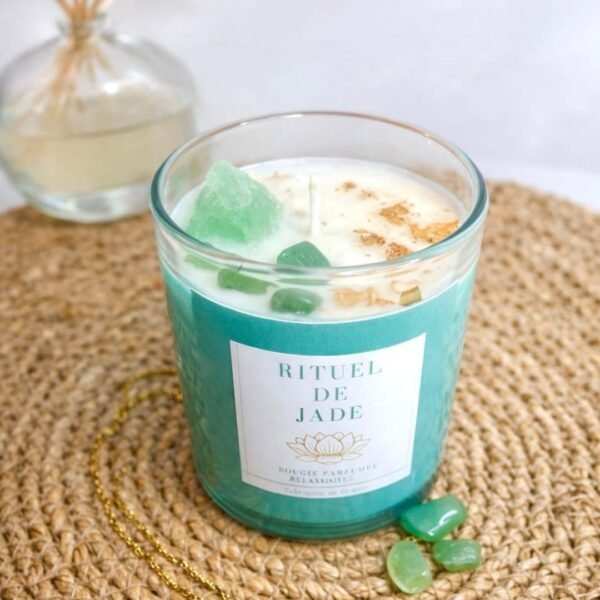 Bougie Bijou Rituel de Jade - Fait Main - Naturelle - Nio par N'importe où