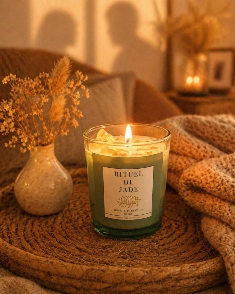 Bougie Bijou Rituel de Jade - Fait Main - Premium - Nio par N'importe où