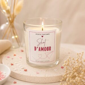 Bougie Saint Valentin - Shot D’amour - création originale - Niõ par n'importe où