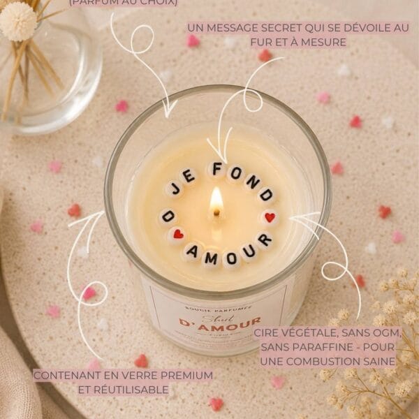 Bougie Saint Valentin - Shot D’amour - description - Niõ par n'importe où