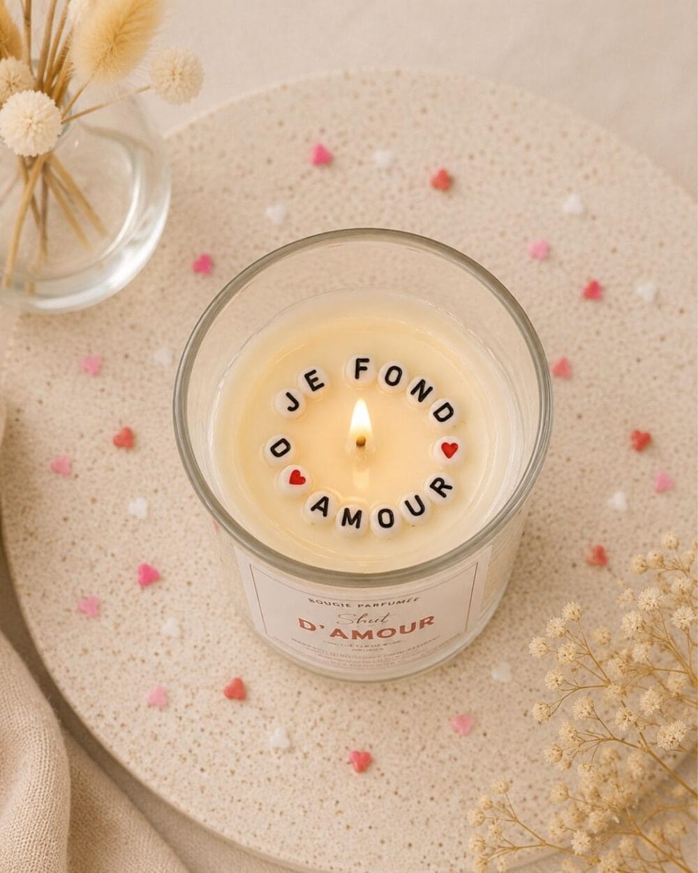 Bougie Saint Valentin - Shot D’amour - message secret à l'intérieur - Niõ par n'importe où