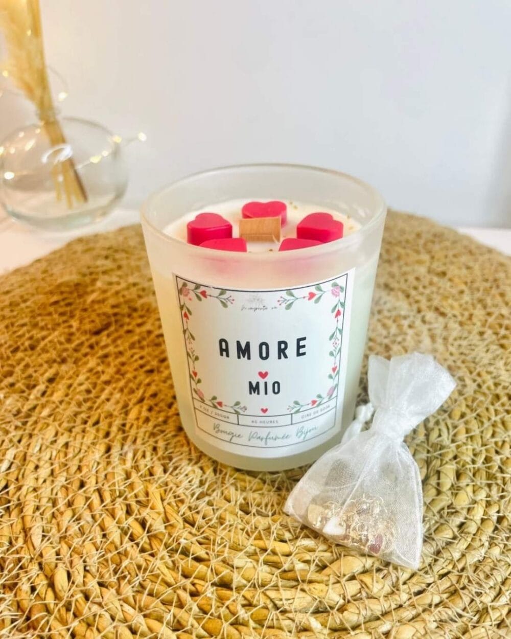 Bougie romantique - Amore Mio | Avec un bijou surprise