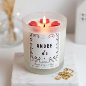 Bougie romantique Amore Mio - avec un bijou à l'intérieur - fait main - Niõ