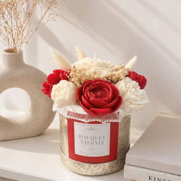 Bouquet de fleurs de cire parfumée Rose et Jasmin - Célébration - Premium - Niõ Bouquet de fleurs de cire parfumée Rose et Jasmin - Célébration - Premium - Niõ