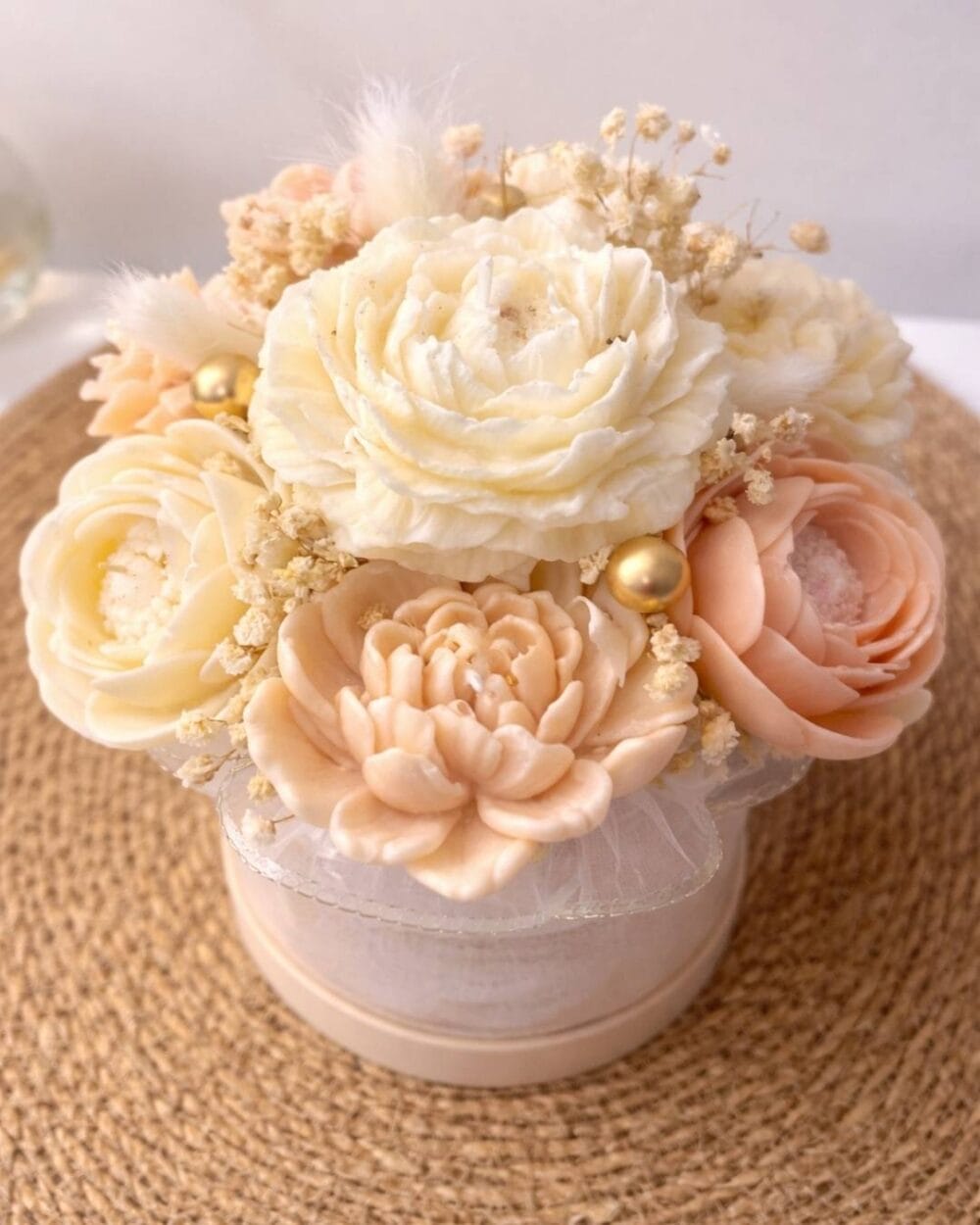 Bouquet éternel en cire parfumée - Fait Main - Nio par N'importe où