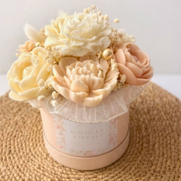 Bouquet parfumé éternel en fleurs de cire - Fait Main - Nio par N'importe où