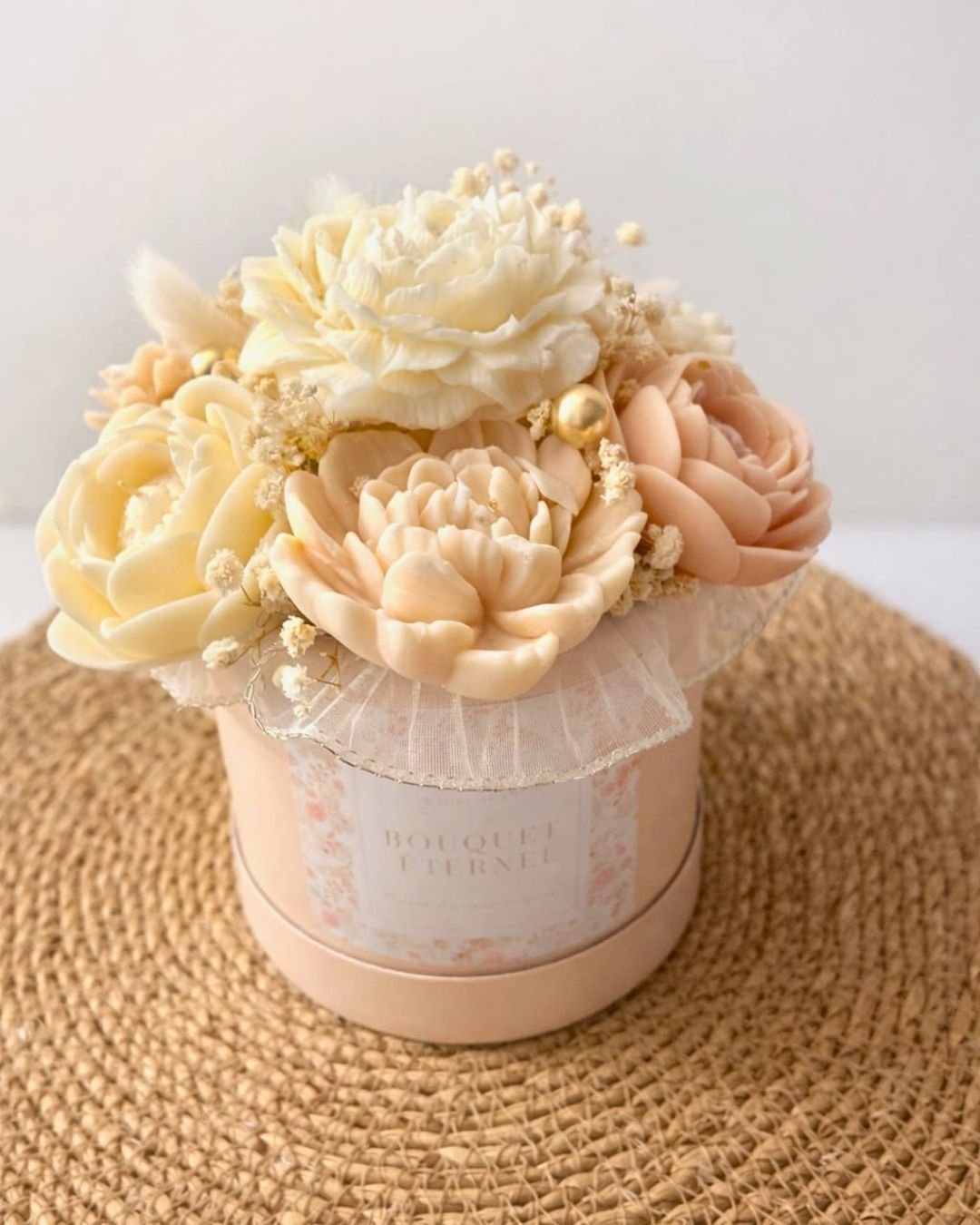 Bouquet parfumé éternel en fleurs de cire - Fait Main - Nio par N'importe où
