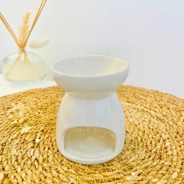 Brûleur en céramique - vue arrière - emplacement bougie chauffe plat - Nio par N'importe où