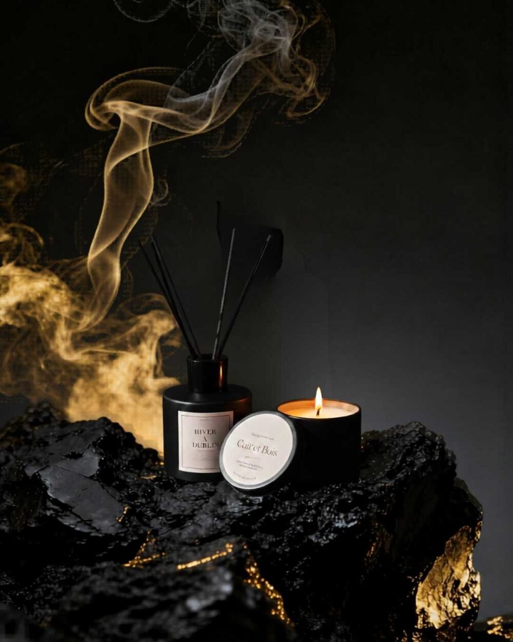 coffret pour homme l'empreinte à offrir - pour Lui - diffuseur et bougie - Musc - hiver à Dublin - Nio par N'importe où