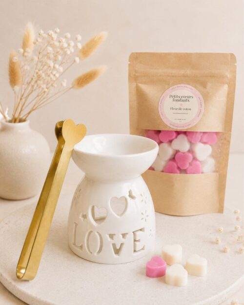 coffret parfumé moments précieux - brûle-parfum et mini fondants artisanaux - Niõ