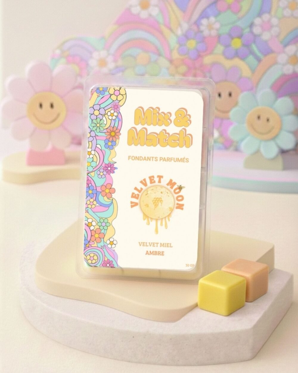 Tablette de fondants parfumés Miel & Ambre - Velvet Moon - collection Mix&Match - Nio par N'importe où