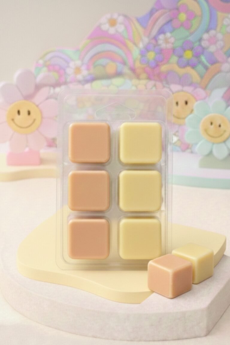 Boîte de fondants parfumés Velvet Moon miel & ambre, ambiance soirée groovy et enveloppante