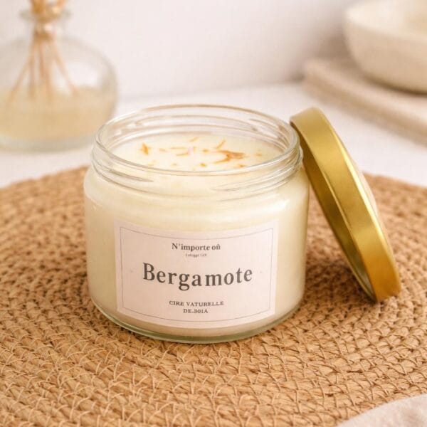 Bougie parfumée - Bergamote - Bohème - doubles mèches en coton - Niõ