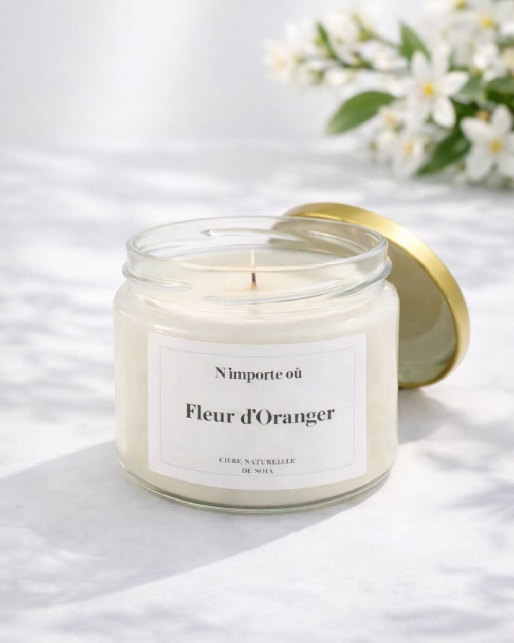 Bougie parfumée Fleur d'oranger - fait main - collection Bohême - Niõ par N'importe où