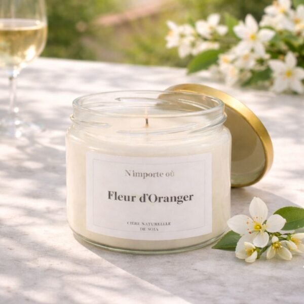 Bougie parfumée Fleur d'oranger - naturelle - collection Bohème - Niõ par N'importe où