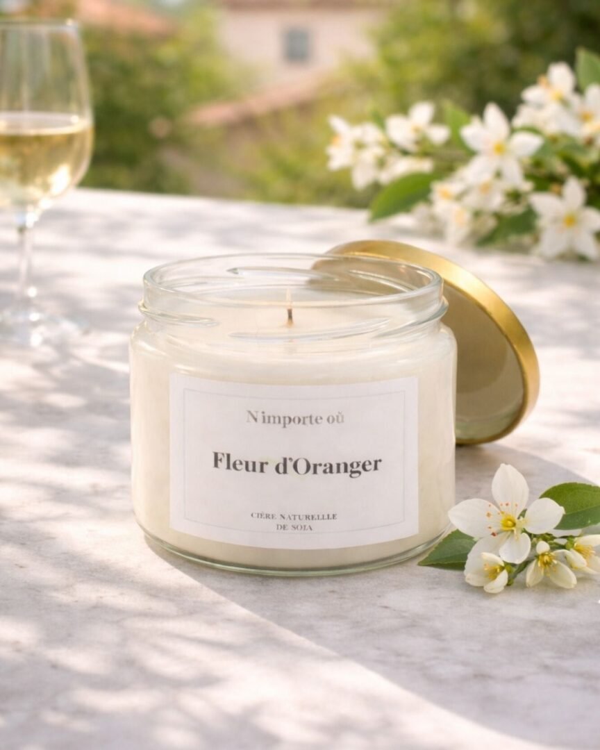 Bougie parfumée Fleur d’Oranger – Collection Bohème