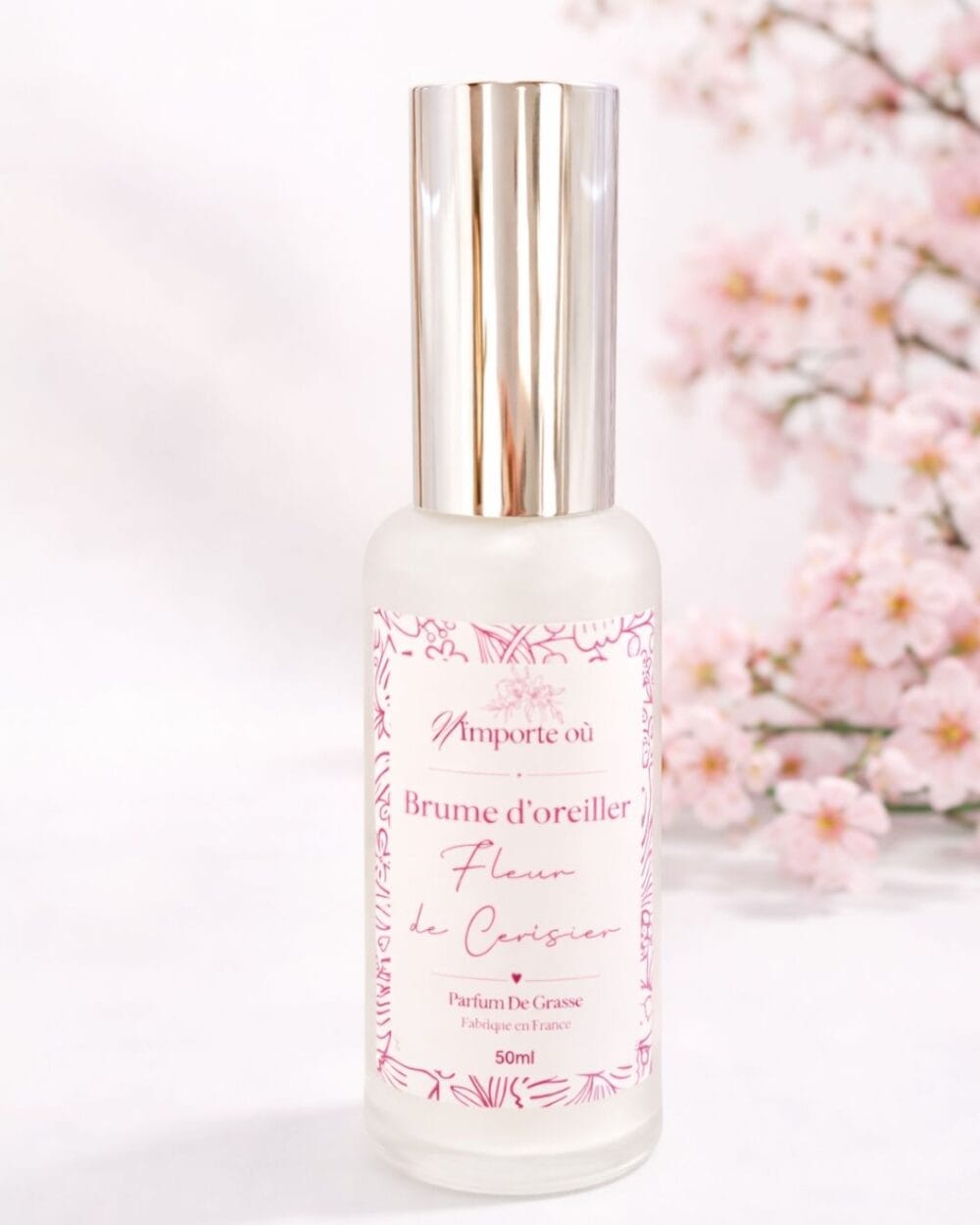 Brume d’Oreiller Fleur de Cerisier  – Rituel Nuit Floral Délicat & Apaisant