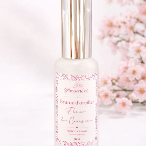 Brume d’Oreiller Fleur de Cerisier  – Rituel Nuit Floral Délicat & Apaisant