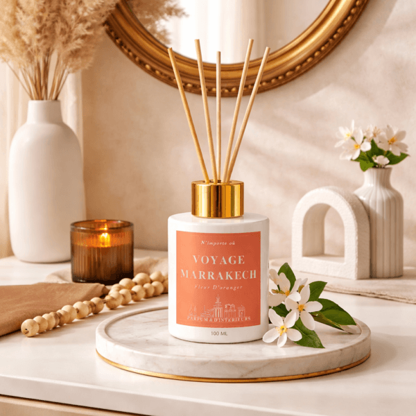 diffuseur bâton 100ml parfum maison fleur oranger intérieur chaleureux