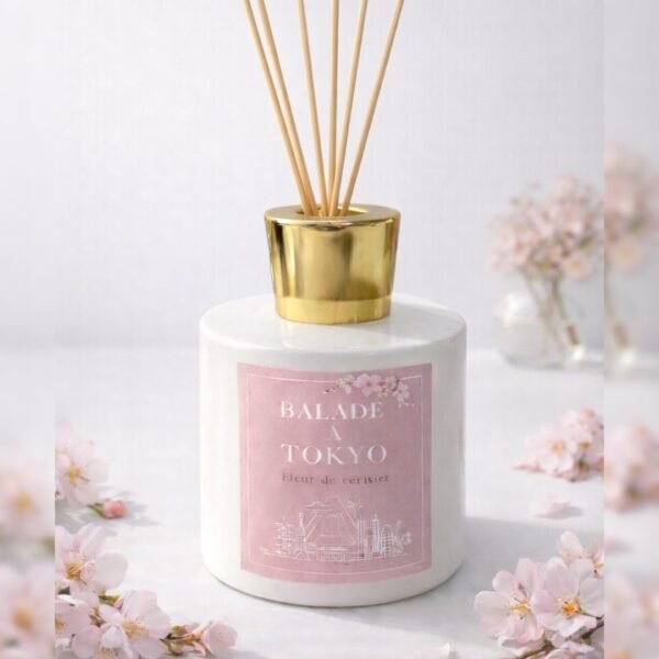 Diffuseur de parfum à batonnets Balade à Tokyo - Fleur de cerisier - Niõ par N'importe où