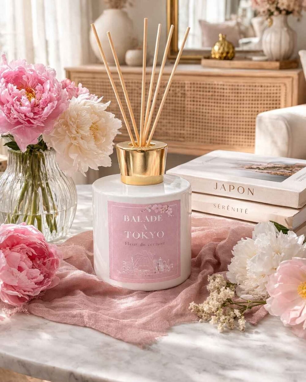 Diffuseur à bâtons Balade à Tokyo – Fleur de Cerisier