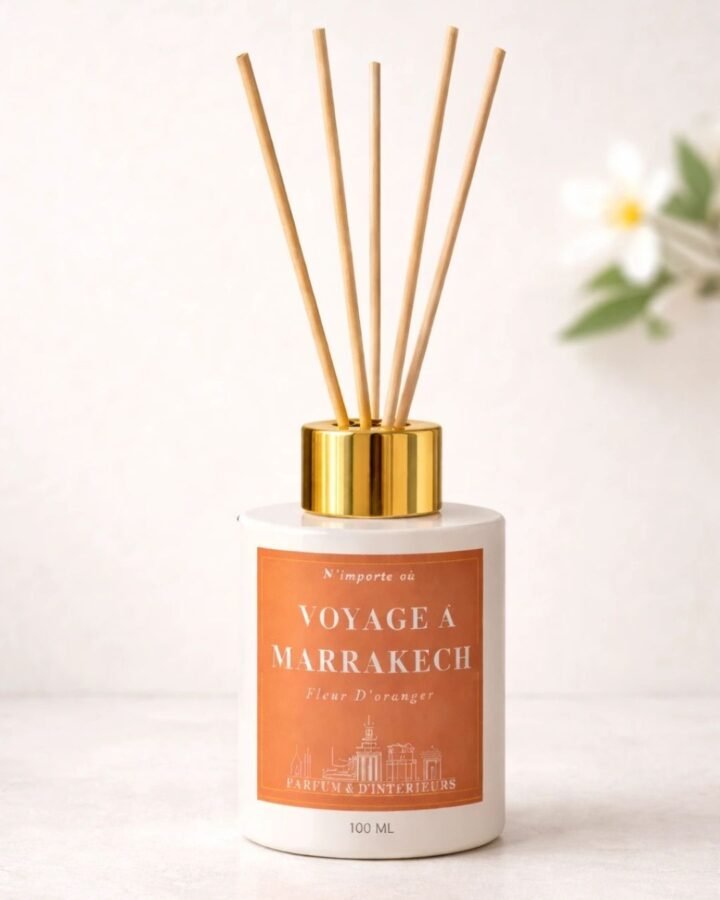 Diffuseur de parfum à battonets - Fleurs d'Oranger - Voyage à Marrakech - Niõ par N'importe où