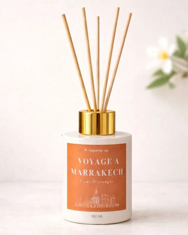 Diffuseur de parfum à battonets - Fleurs d'Oranger - Voyage à Marrakech - Niõ par N'importe où