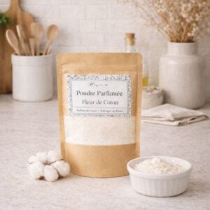 Poudre parfumée Fleur de Coton - aspirateur - parfum d'intérieur - Niõ par N'importe où