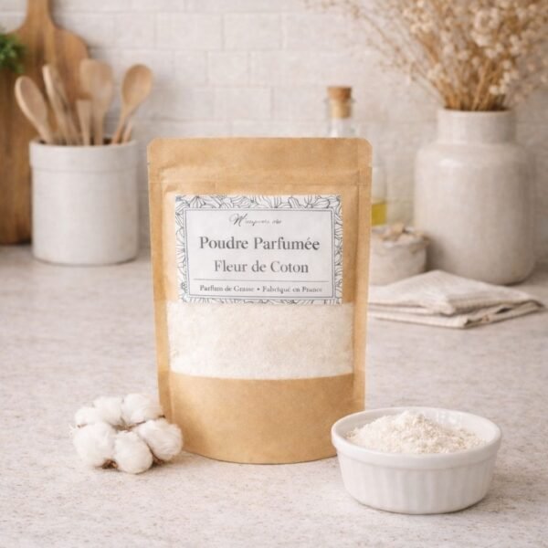 Poudre parfumée Fleur de Coton - aspirateur - parfum d'intérieur - Niõ par N'importe où