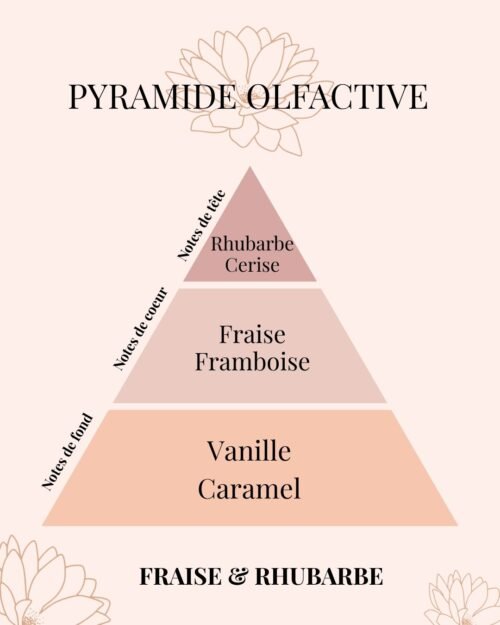Pyramide Olfactive Fraise et Rhubarbe - Parfums d'intérieur - Niõ par N'importe où