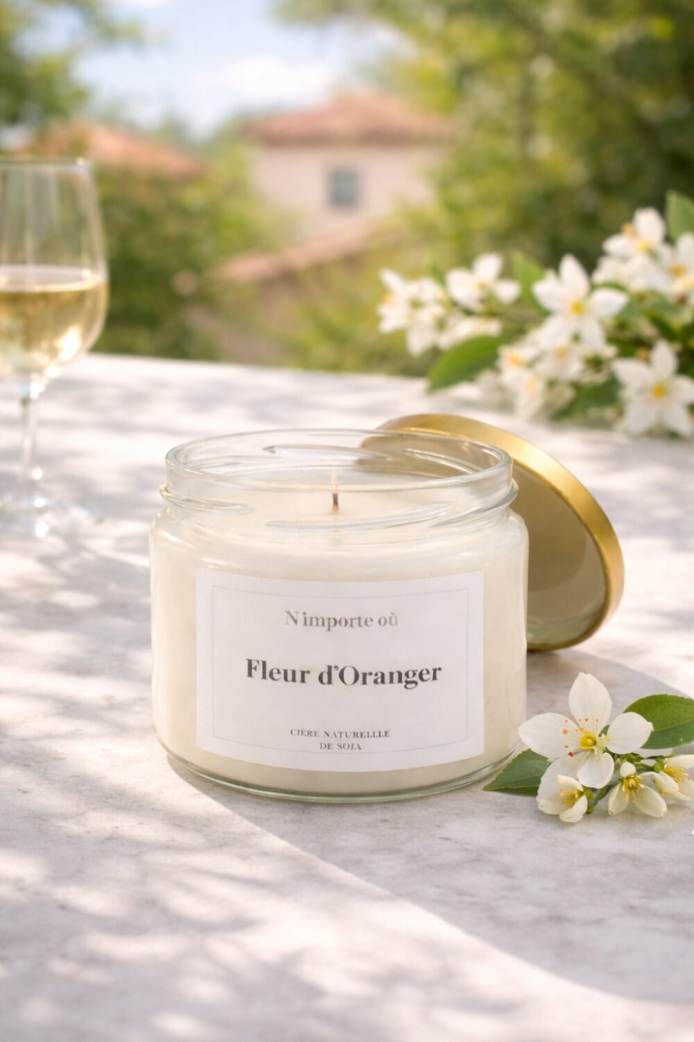 bougie parfumee fleur oranger collection boheme cire vegetale parfum de grasse