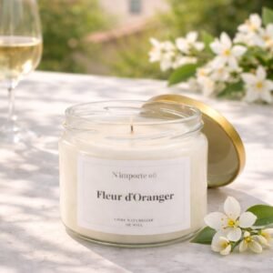 bougie parfumee fleur oranger collection boheme cire vegetale parfum de grasse