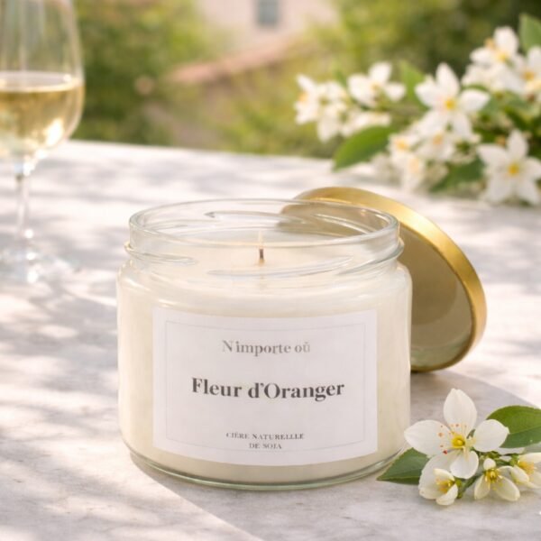 bougie parfumee fleur oranger collection boheme cire vegetale parfum de grasse