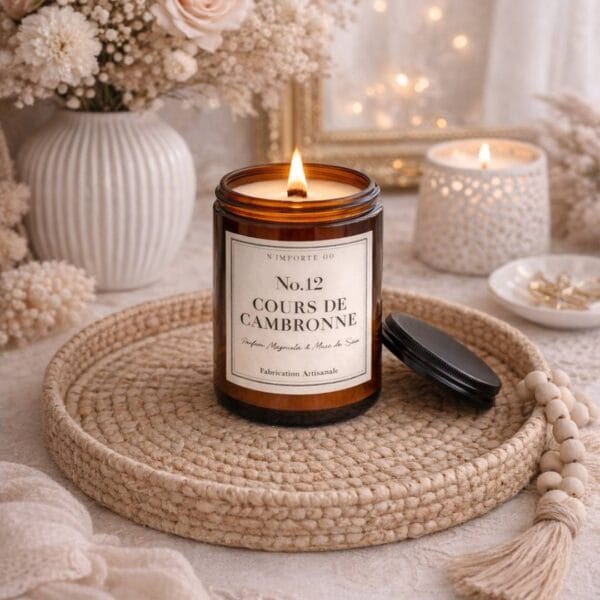 bougie parfumée naturelle Magnolia fait main - Nio par N'importe où
