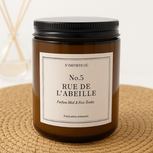 Bougie parfumée Thé Noir et Vanille épicée - 22 rue des Capucines - Fait Main - Niõ par N’importe où