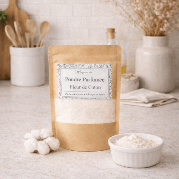 poudre parfumee linge fleur de coton parfum interieur