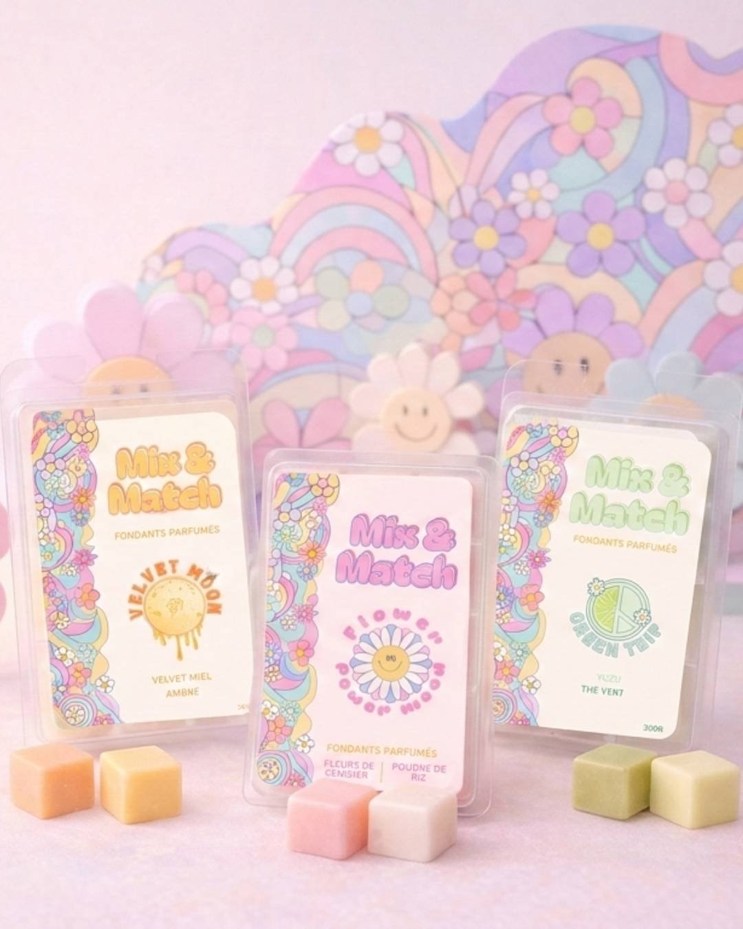 Collection Mix & Match - les fondants parfumés retro et groovy - Niõ par N'importe où