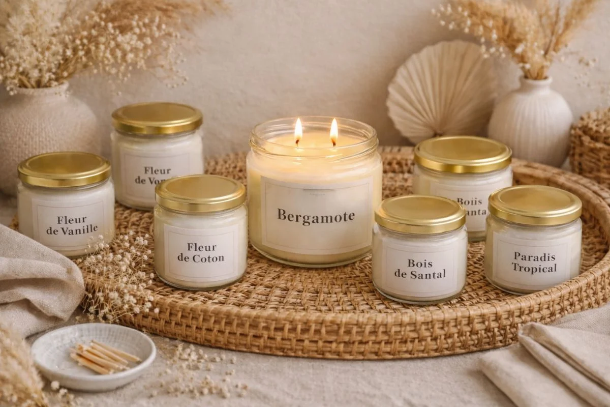 catégorie bougies parfumées coulées à la main signées Niõ par N'importe où