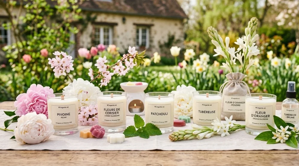 Toute la collection printemps des accessoires et parfums d'ambiance de chez N'importe où - Fait Main