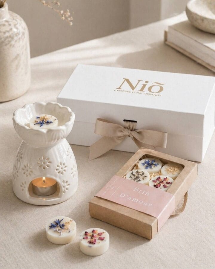 Coffret Découverte Jardin suspendu - Brûle parfum et 6 fondants parfumés - Premium - Niõ -1
