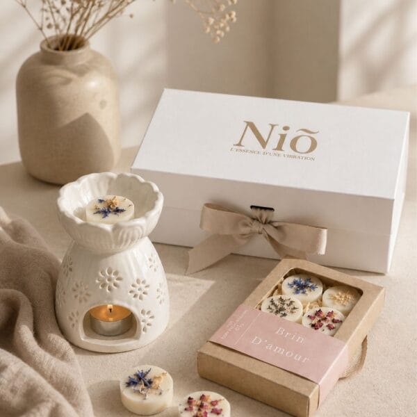 Coffret Découverte Brûle-Parfum et Fondants Parfumés Fleuris - Jardin Suspendu